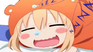 💤 Anime, Durmiendo, Dibujos animados, Lindo, Personaje telegram sticker
