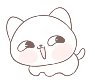 🐱 猫, 可爱, 动物, 卡哇伊, 贴纸, 卡通 telegram sticker