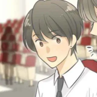 🎬 漫画, アニメ, 少年, 笑顔 telegram sticker