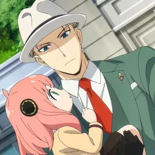 🙂 Loid Forger Spy x Family Anime, Spia, Famiglia, Loid Forger, Anya Forger, Cartone animato, Spy x Family telegram sticker