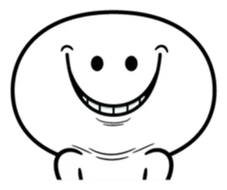 😈 персонаж, рисунок, мультфильм, иллюстрация, наклейка, белый, черный telegram sticker