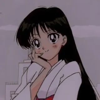 🤍 Rei Hino Sailor Moon Anime, Sailor Moon, Rei Hino, Cartone animato, Ragazza telegram sticker