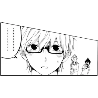 😅 Animé, Manga, Dessin animé, Personnage, Garçon, Lunettes telegram sticker