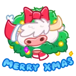 Santa Moo telegram stickers
