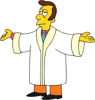 👐 Lionel Hutz The Simpsons kartun, The Simpsons, Lionel Hutz, pengacara, hukum, karakter telegram sticker