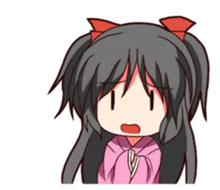😦 Anime, Chibi, Niedlich, Mädchen, Cartoon telegram sticker