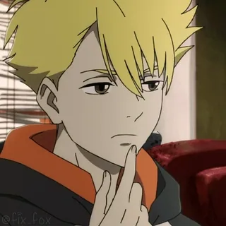 🤔 Anime, Charakter, Denken, Illustration, Kunst telegram sticker
