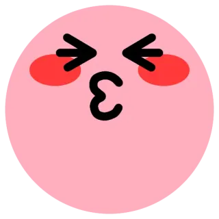😙 Kirby nintendo, süß, rosa, cartoon, spiel whatsapp sticker
