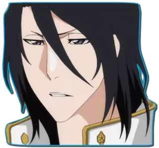 😶 Byakuya Kuchiki Bleach Anime, Mangá, Bleach, Byakuya Kuchiki, Personagem whatsapp sticker