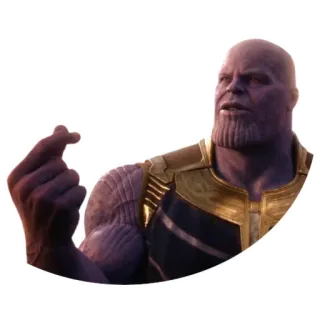 ❤️ Thanos Avengers Thanos, Marvel, Avengers, villain, superhero, movie telegram sticker