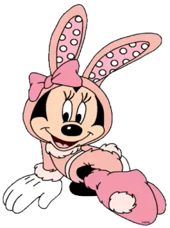 🎀 Minnie Mouse Minnie, Disney, cartone animato, animale, carino, illustrazione, personaggio whatsapp sticker