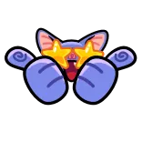 👍 แมว, การ์ตูน, ดาว, แว่นตา, มีความสุข, ยกนิ้วให้ telegram sticker