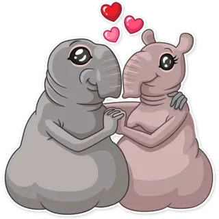 💑 cute, animals, love, cartoon, illustration, kawaii telegram sticker