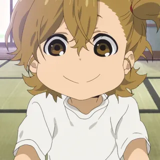 🍭 аниме, ребенок, мультфильм, улыбка, портрет telegram sticker