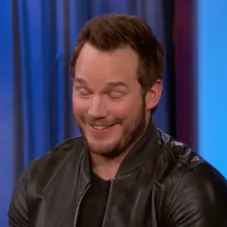 🐁 Chris Pratt selebriti, aktor, pria, potret, tersenyum telegram sticker
