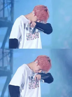 😭 花样年华 kpop, idol, ca sĩ, người, nam, biểu diễn telegram sticker