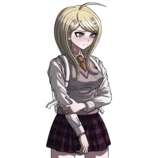 ❤ Kaede Akamatsu Danganronpa V3: Killing Harmony Аниме, Игра, Милый, Школьная форма, Светлые волосы telegram sticker