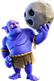 🏈 Bowler Clash of Clans clash of clans, боулер, видеоигра, персонаж, камень, мобильная игра, фэнтези telegram sticker