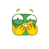 green bird telegram stickers
