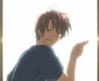 👋 Anime, Junge, Charakter, Person, Ausstrahlung telegram sticker