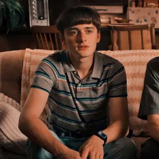 😐 Will Byers Stranger Things Will Byers, Stranger Things, Anos 80, Retrô, Menino, Série de TV telegram sticker