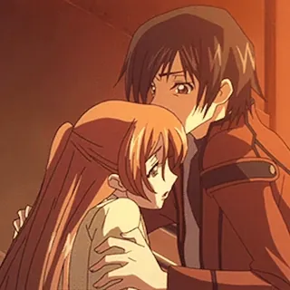 🫂 Anime, Pareja, Romance, Afecto whatsapp sticker