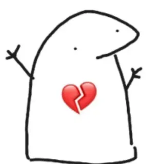 💔 стикер, разбитое сердце, любовь, грусть, эмодзи, мультфильм, разбитое сердце whatsapp sticker