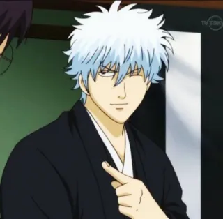 🧊 Sakata Gintoki Gintama Anime, Personnage, Gintama, Sakata Gintoki telegram sticker
