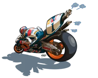 😠 moto, course, sport, véhicule, sport mécanique whatsapp sticker