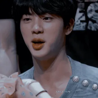 🕊 APPLETAPE ผู้ชาย, คน, หน้า, ภาพเหมือน, kpop, จิน, bts telegram sticker