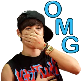 😱 OMG omg, shock, surprise, youth, facepalm telegram sticker