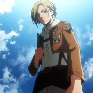 🌟 Annie Leonhart Attack on Titan アニメ, キャラクター, アニメーション, 漫画 telegram sticker