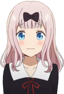 😖 Chika Fujiwara Kaguya-sama: Love Is War Anime, Chika Fujiwara, Kaguya-sama, Love is War, Dễ thương, Kawaii, Tóc hồng, Nhân vật whatsapp sticker
