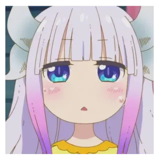 🩹 Kanna Kamui Miss Kobayashi's Dragon Maid Anime, Mignon, Dragon, Kanna, Kawaii telegram sticker
