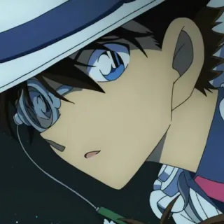💎 Kaito Kid Detective Conan anime, manga, detective, thief, Kaito Kid telegram sticker