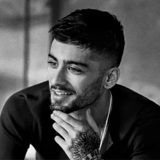 🖇 Zayn Malik 泽恩·马利克, 歌手, 名人, 肖像, 男性 telegram sticker