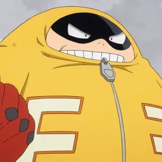 💛 Ectoplasm My Hero Academia Anime, My Hero Academia, Ectoplasma, Herói, Personagem, Traje Amarelo whatsapp sticker