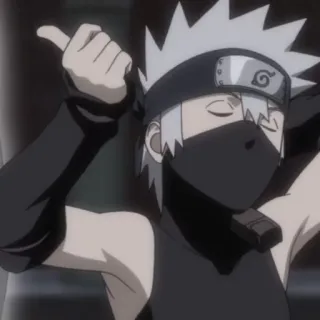 👍 Kakashi Naruto アニメ, カカシ, ナルト, 忍者, キャラクター, 漫画 telegram sticker
