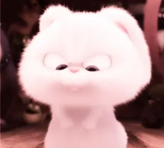 🐰 Snowball The Secret Life of Pets coelho, fofo, fofinho, coelhinho, animal, animal de estimação whatsapp sticker
