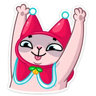 ☺️ cat, animal, sticker, cartoon, cute, fun telegram sticker