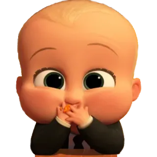 😂 Boss Baby The Boss Baby bébé, costume, dessin animé, mignon, bébé boss telegram sticker