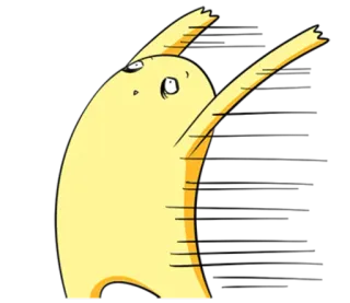 🏃 personage, cartoon, tekening, illustratie, grappig, wezen telegram sticker