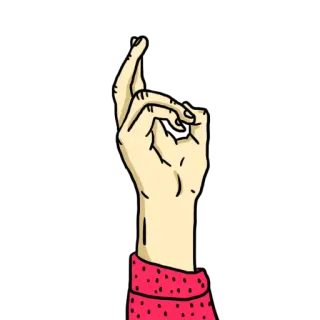 🙅 жест рукой, рука, указание, палец, жест telegram sticker