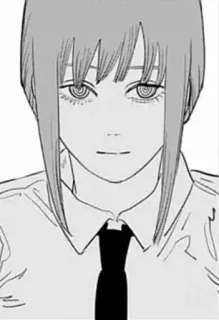🌫 Makima Chainsaw Man Anime, Manga, Chainsaw Man, Makima, Personnage, Femme whatsapp sticker