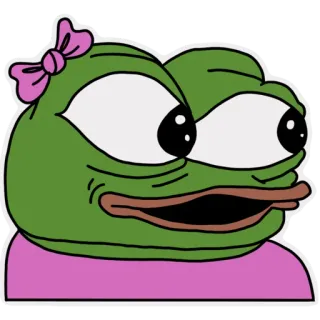 😯 Pepe Meme, Kikker, Pepe, Sticker, Internetmeme telegram sticker