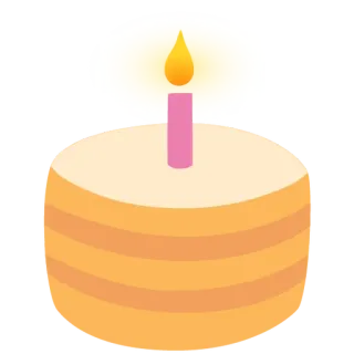 🍞 kue, ulang tahun, perayaan, lilin, hidangan penutup, camilan telegram sticker