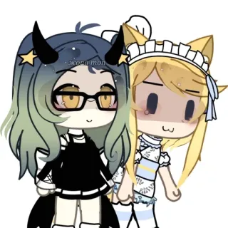 🥵 xonamon Anime, Gacha, Muñecas, Lindo, Personaje whatsapp sticker