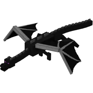 🐲 Ender Dragon Minecraft dragon, ender, minecraft, jeu vidéo, monstre, boss whatsapp sticker