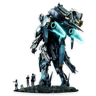 ✖ mech, robot, futuristic, giant, anime, sci-fi, machine telegram sticker