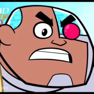 😠 Cyborg Teen Titans Go! Cartoni animati, Teen Titans, Cyborg, DC Comics, Supereroe telegram sticker